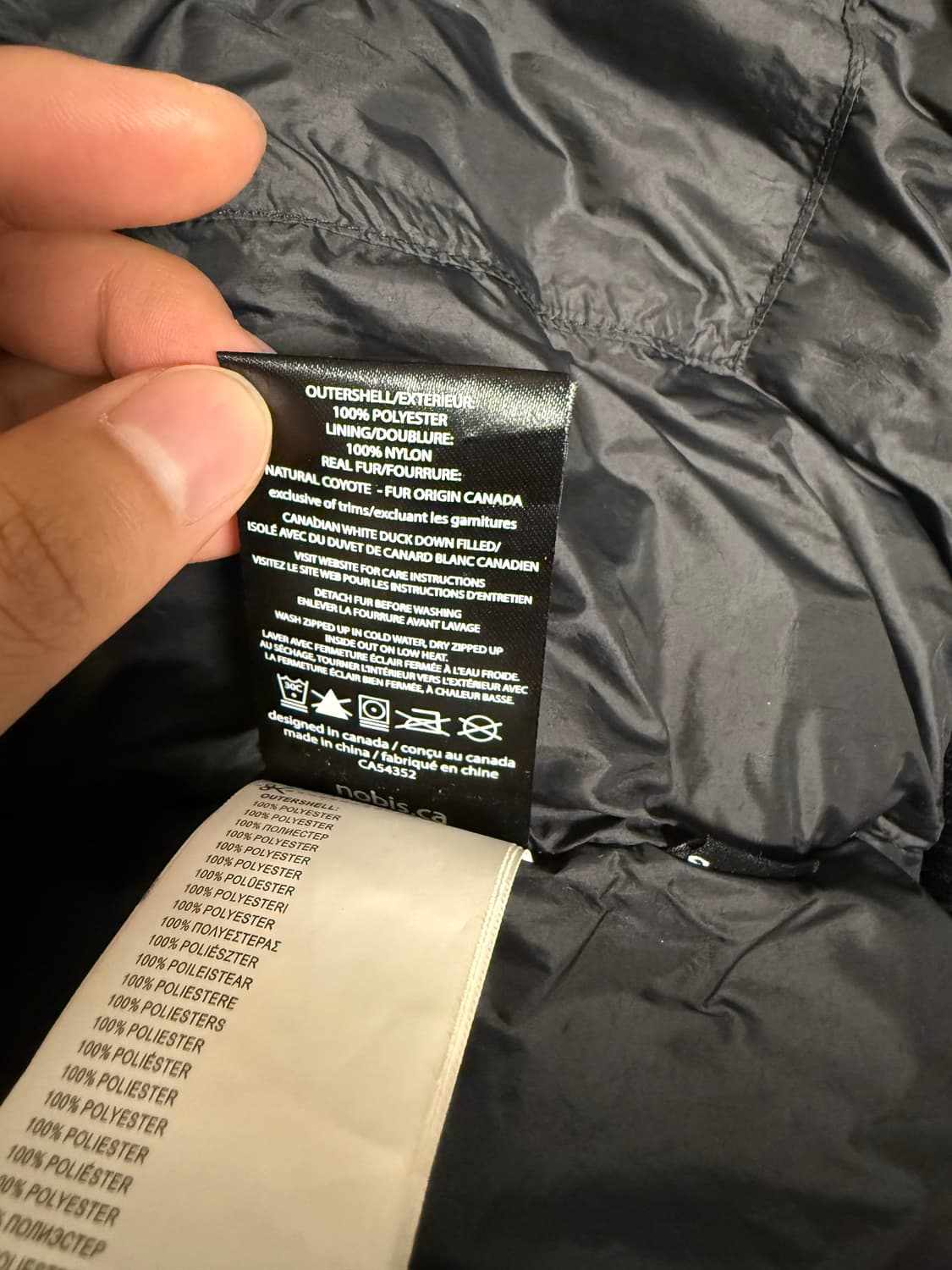 노비스 남성 카르텔 패딩 M/M 블랙 상품이미지6