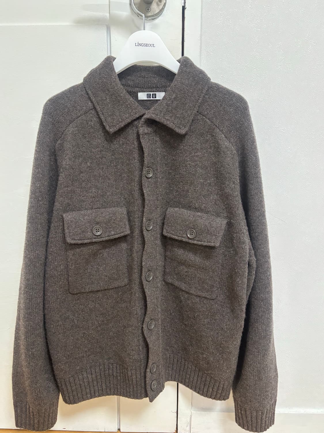 유니클로 램스울 니트 재킷 M 상품이미지3