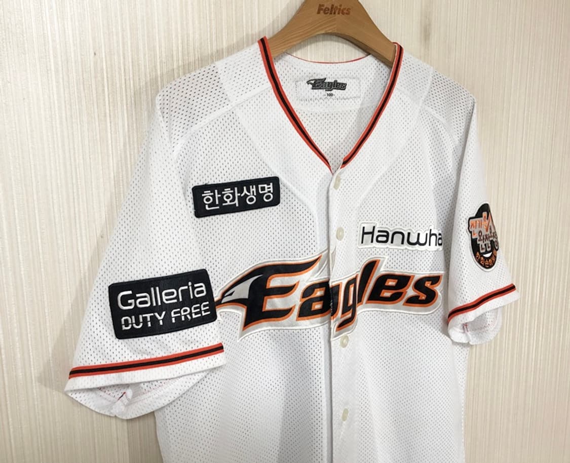 KBO KN 한화이글스 어센틱 홈유니폼/져지 100 상품이미지5