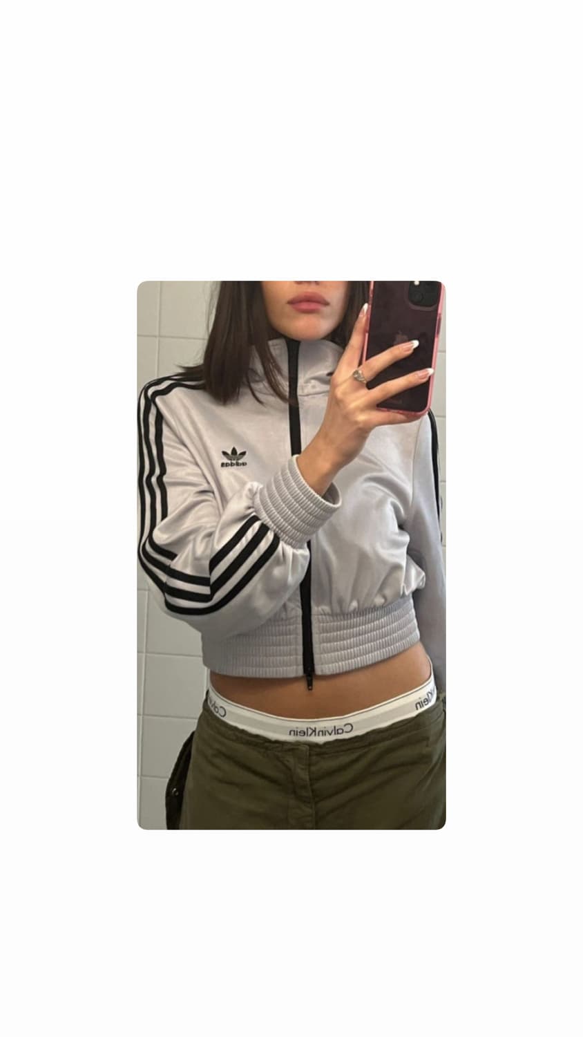 새상품)Adidas아디다스 하이 샤인크롭 져지 트랙탑 s 상품이미지2