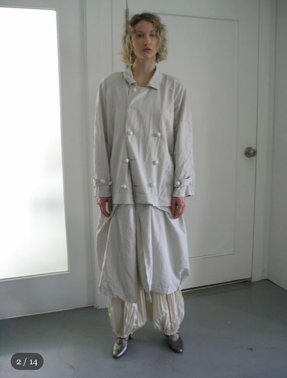 에옹쓰 에옹쓰 Paper Vintage Coat - mint beige 상품이미지1