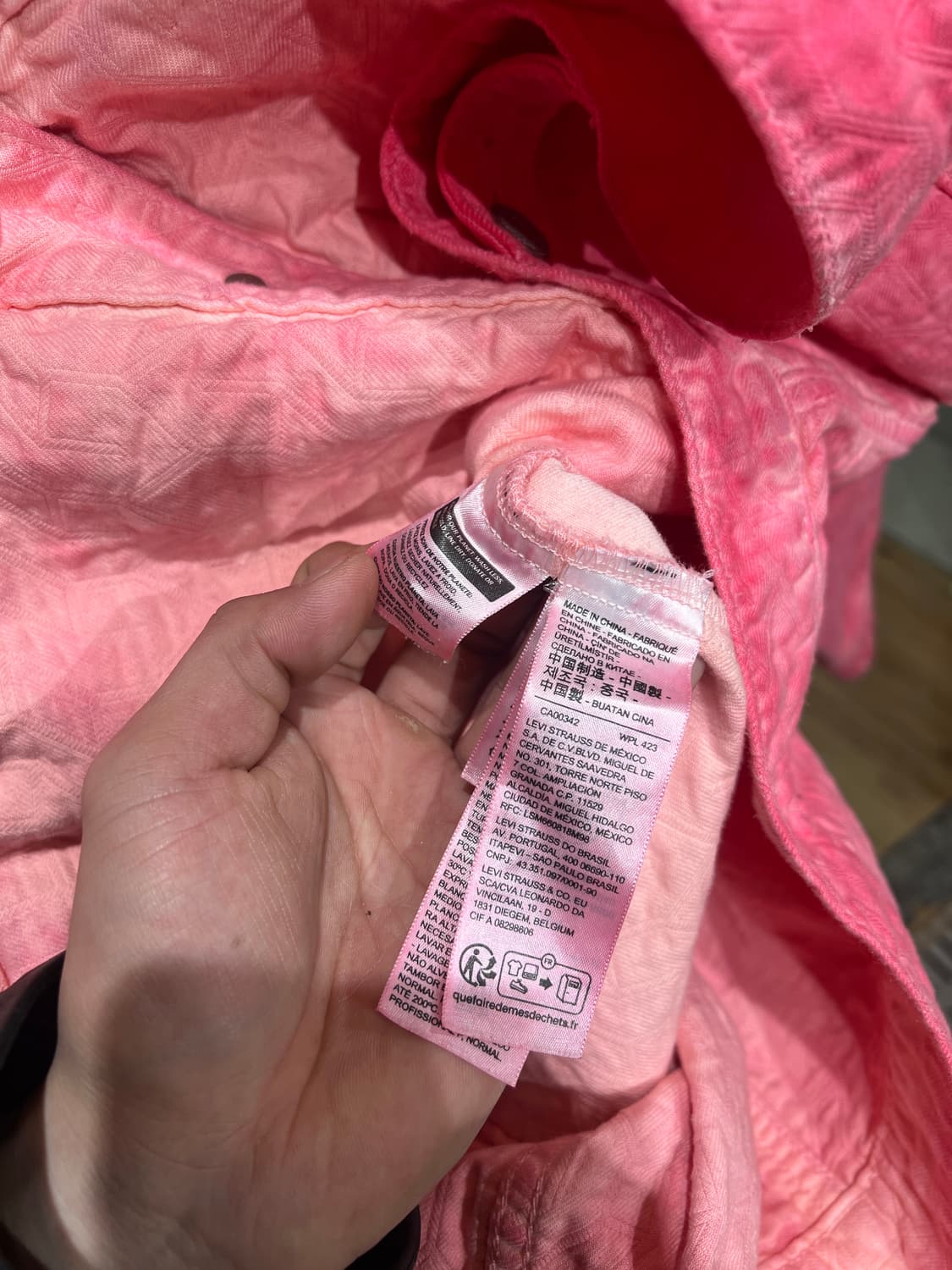 Stussy x Levi’s 스투시 리바이스 자카트 데님 자켓 상품이미지6