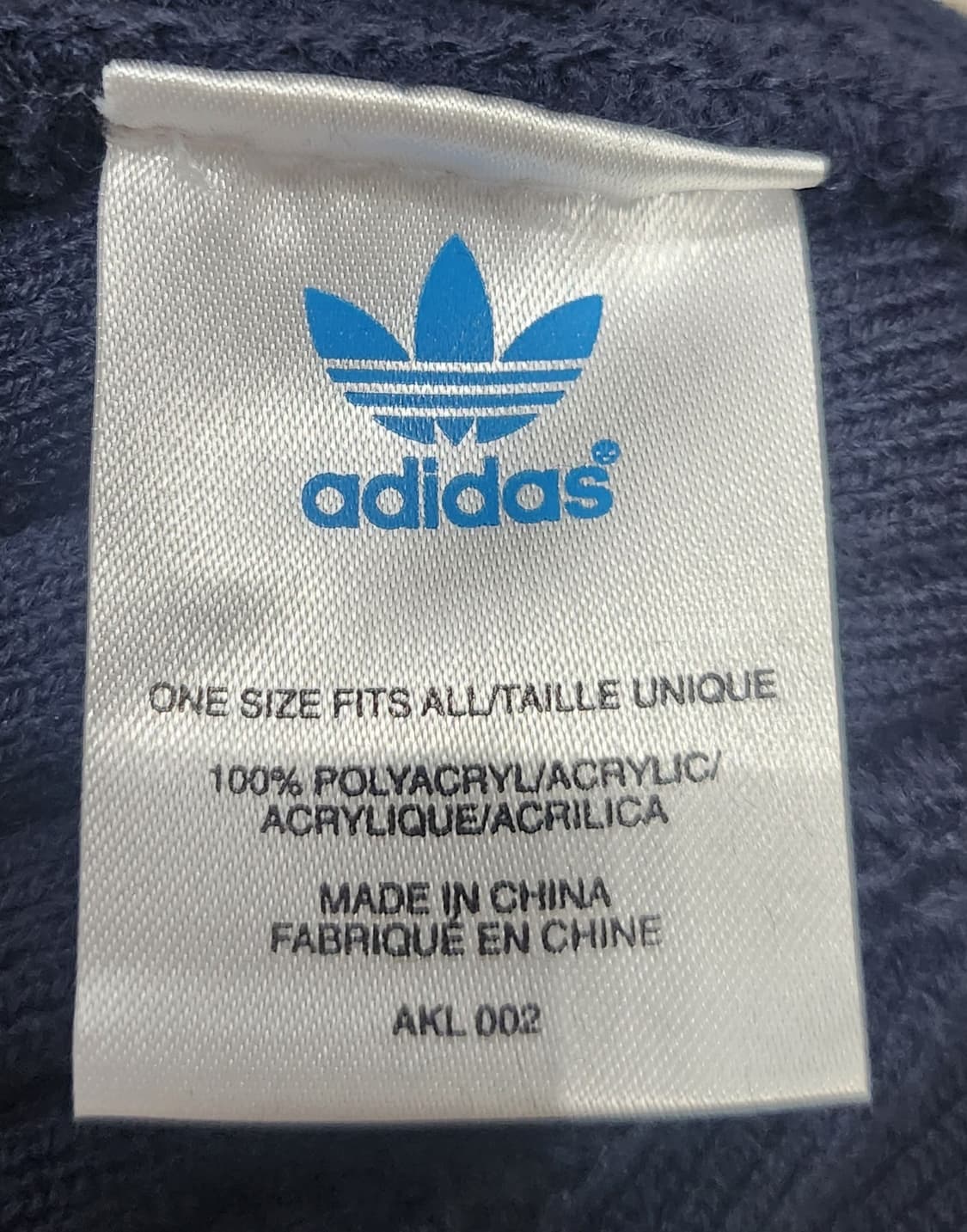 아디다스 형광로고 네이비 비니 상품이미지4