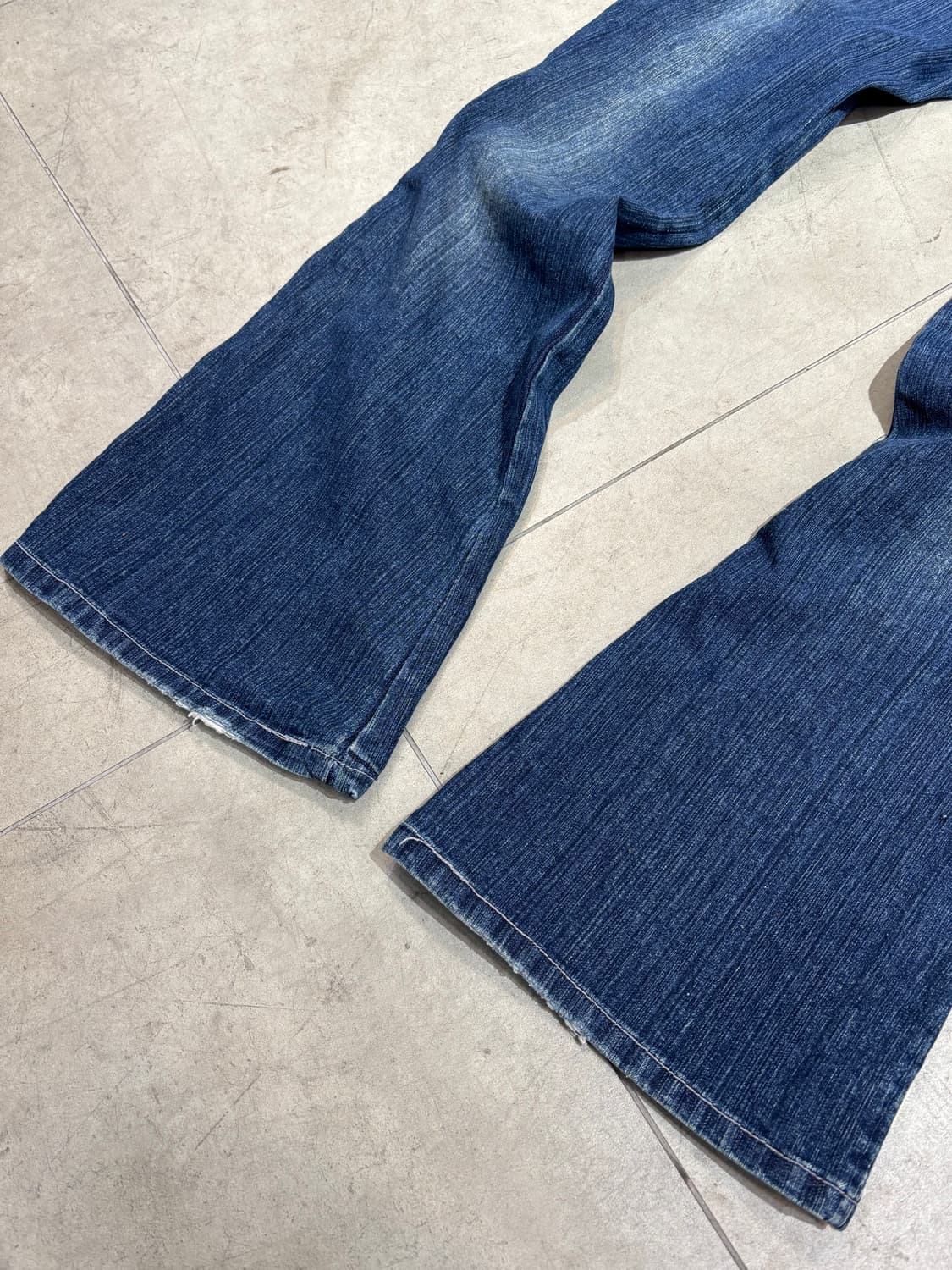 레이스 자수 부츠컷 데님 팬츠 상품이미지6