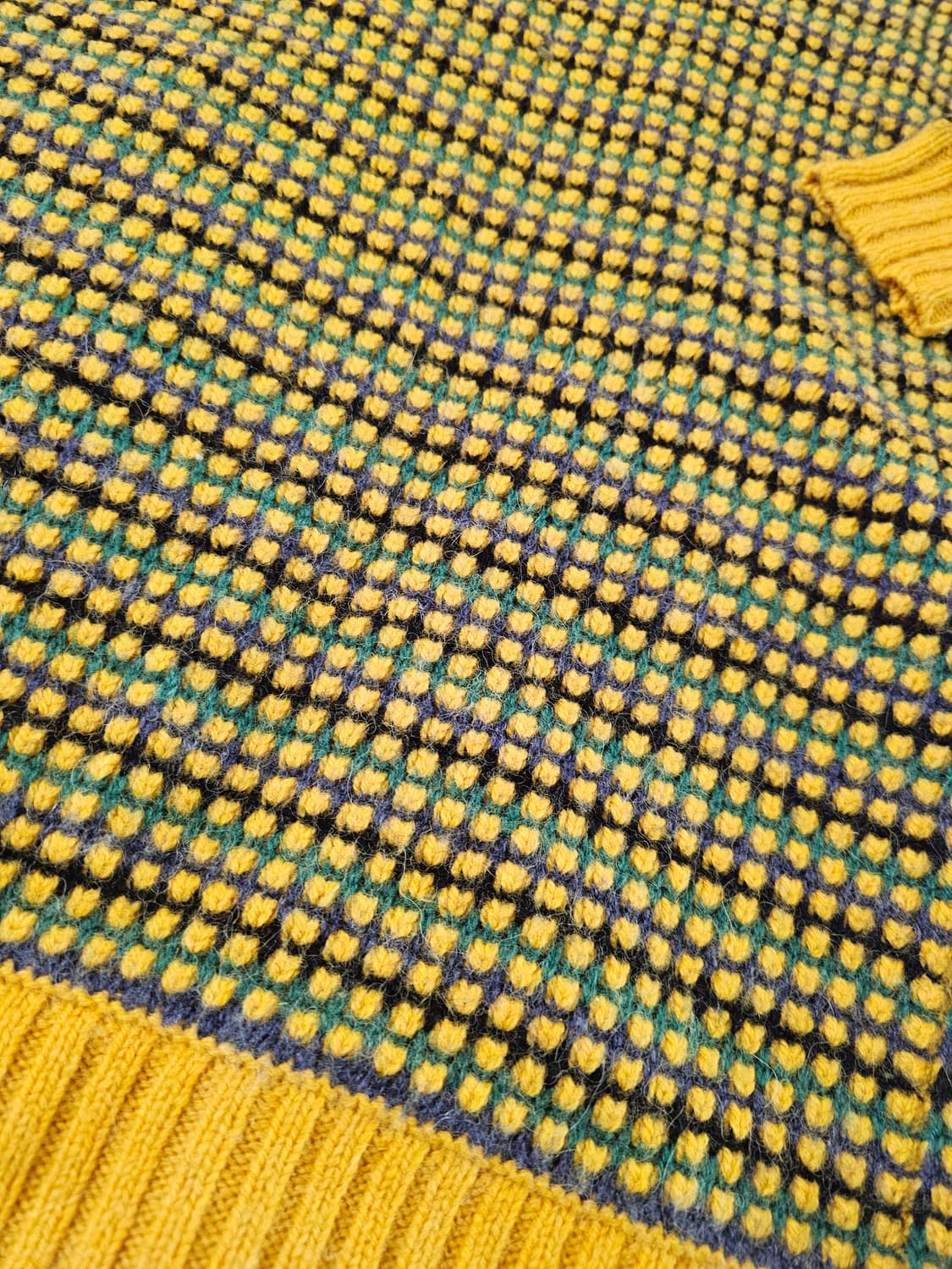 [s] 겐조 국내 수입 정품 여성 옐로우 패턴 롱 니트 가디건 상품이미지6