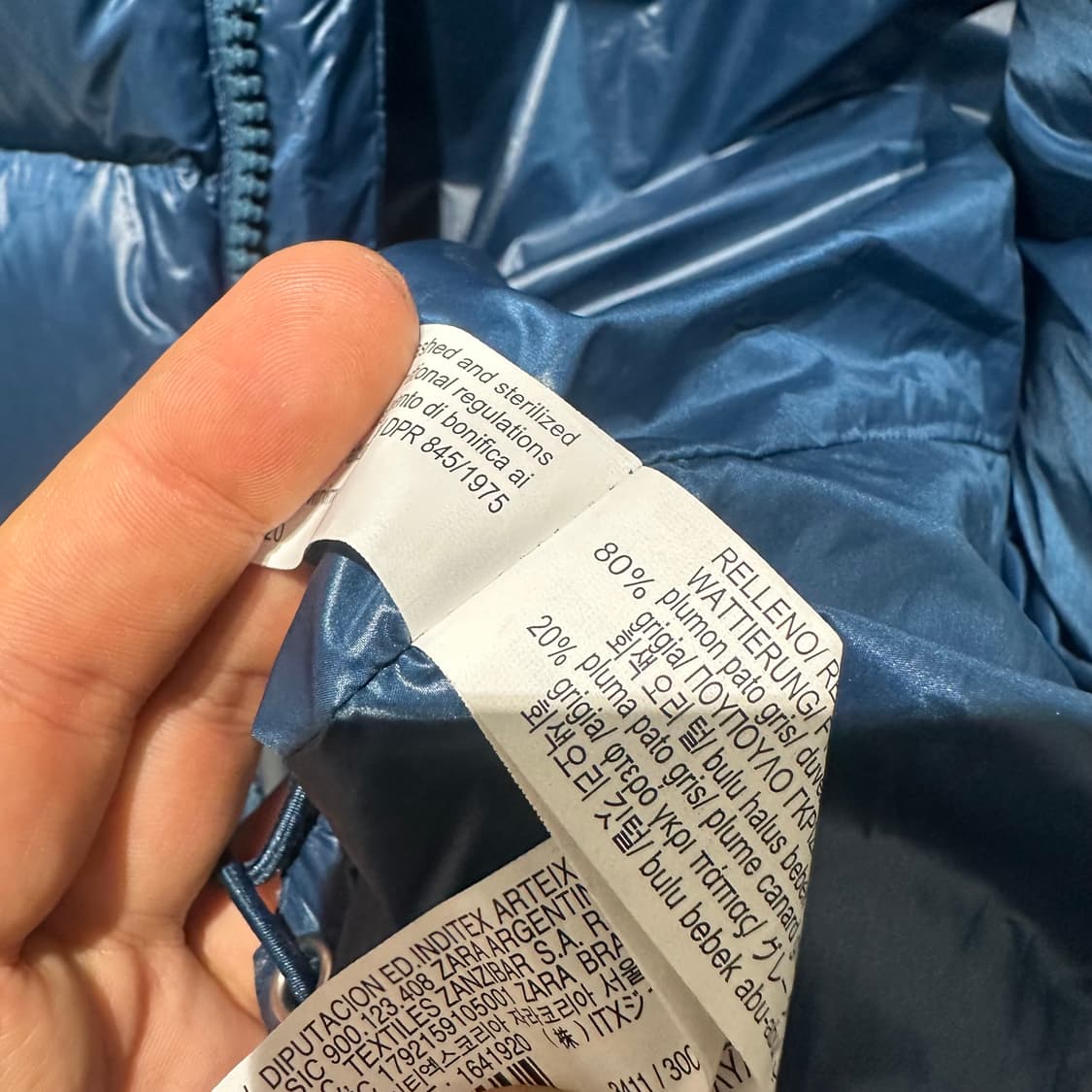 자라 덕다운 패딩 상품이미지7