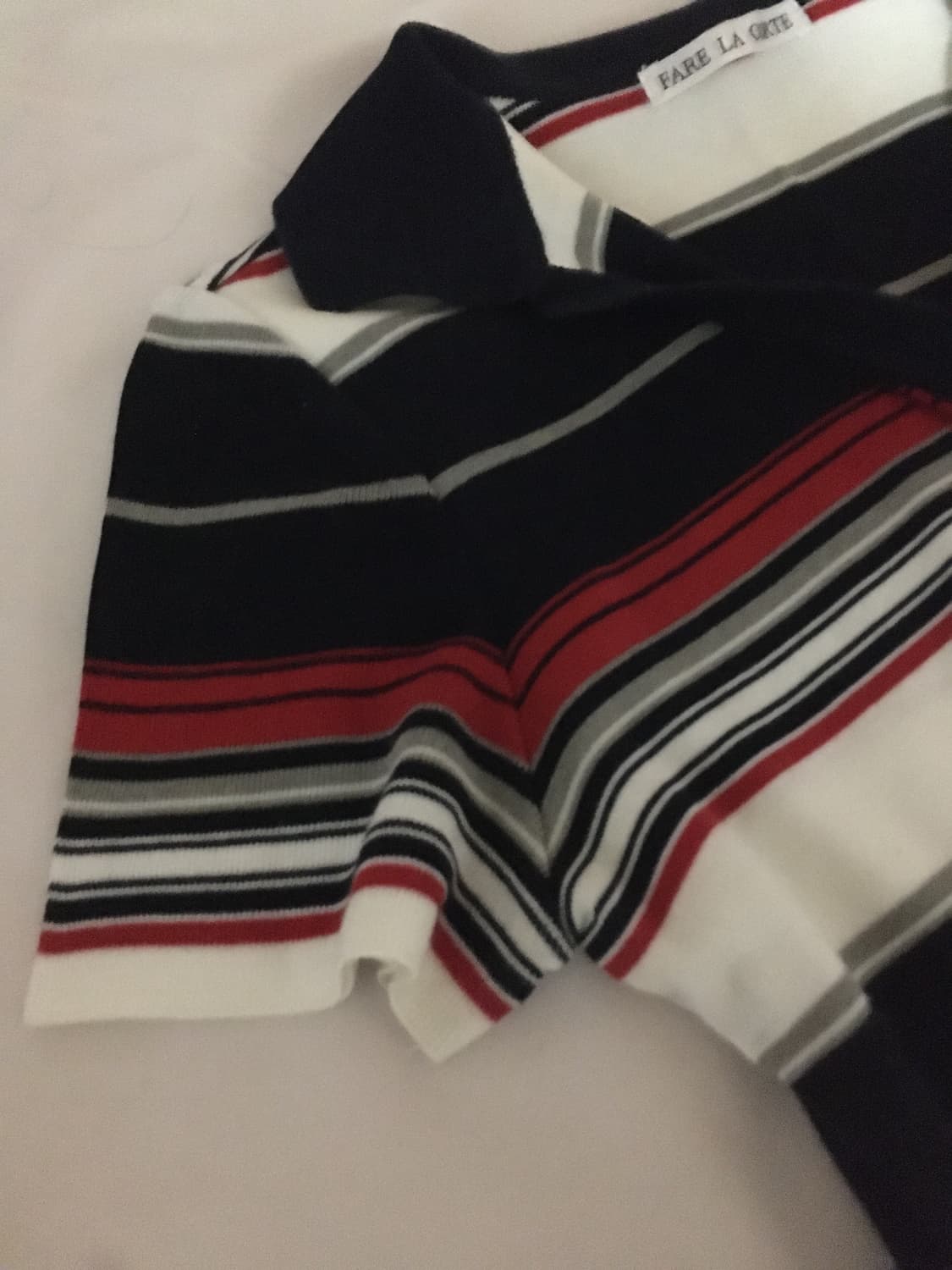 스트라이프 카라 반팔티 상품이미지3