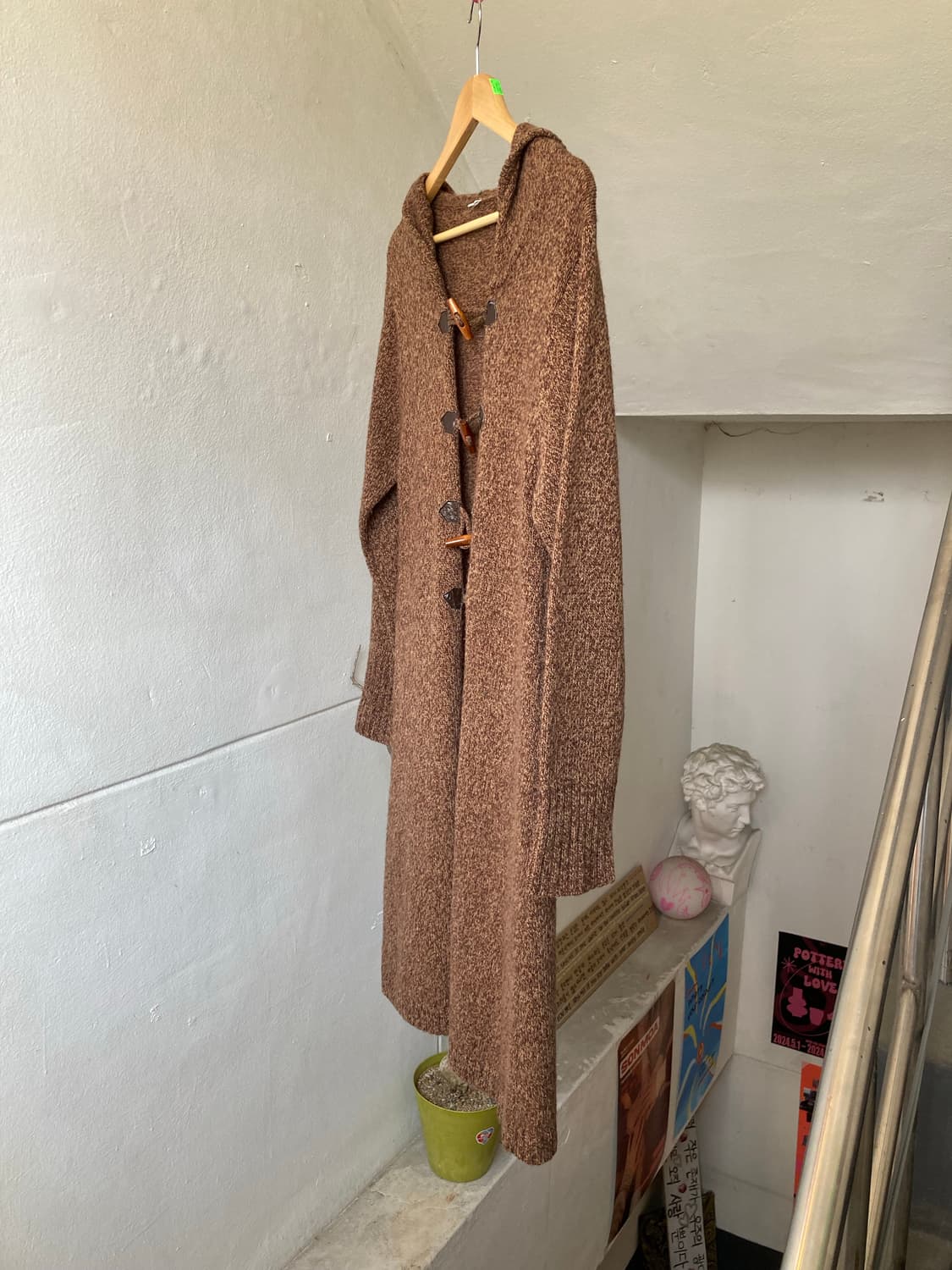 울 떡볶이 롱 니트 가디건 상품이미지4