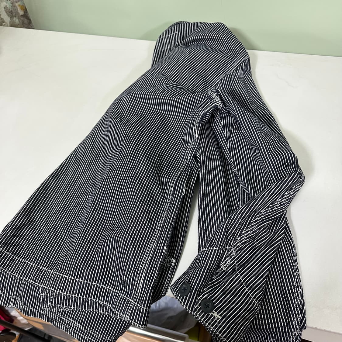 L 스탠다드 워크자켓 스트라이프 커버올자켓 상품이미지6