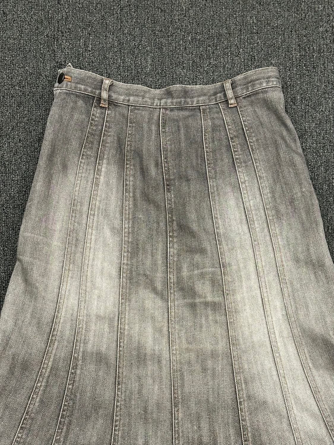 OS)Japanese vintage 그레이 데님 롱스커트 상품이미지2