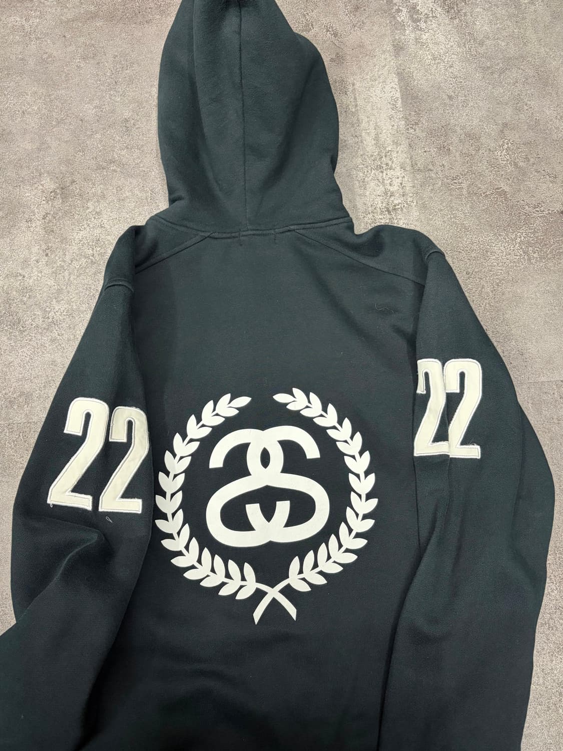 9-00s 스투시 블랙 후드집업 상품이미지7