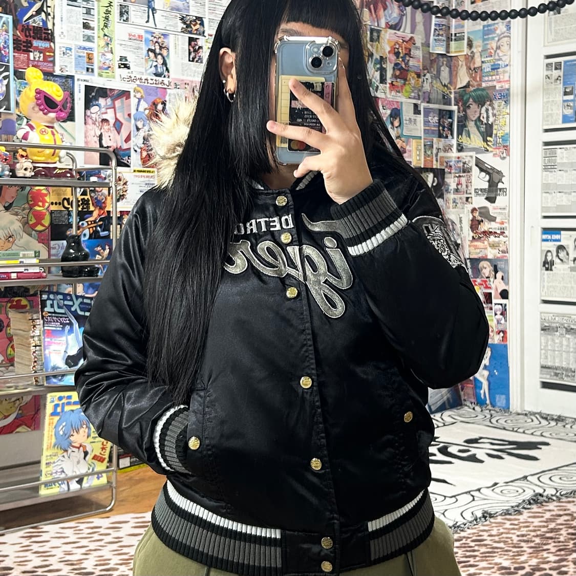 엠엘비 디트로이트 퍼후드 패딩 바시티 점퍼 상품이미지1