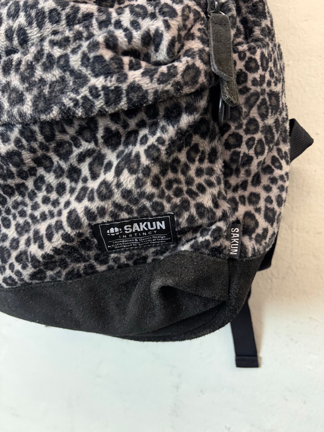 사쿤 올드스쿨 Y2K 레오파드 백팩 상품이미지5