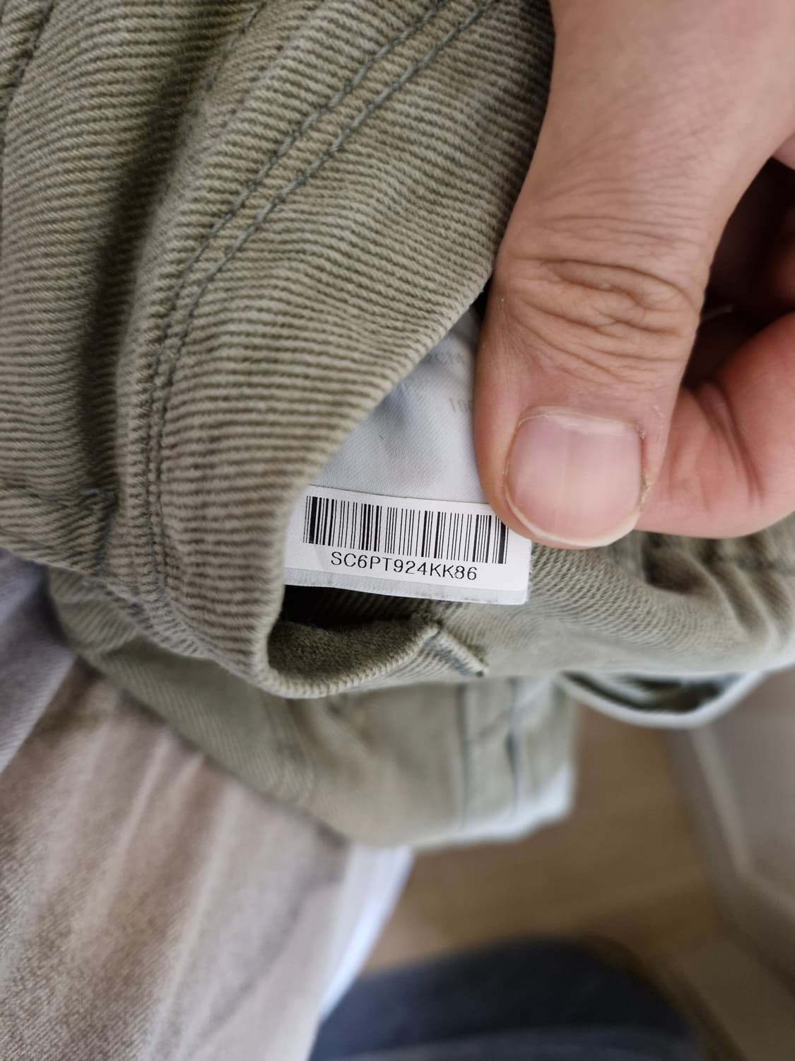 송지오 옴므 크롭 카고 팬츠 배기핏 32 상품이미지4