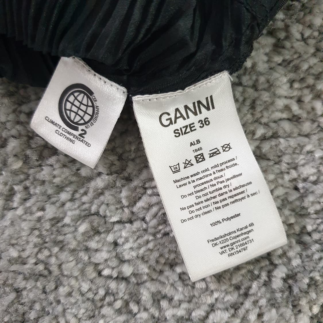 GANNI 플리츠 긴팔 블라우스 상품이미지3