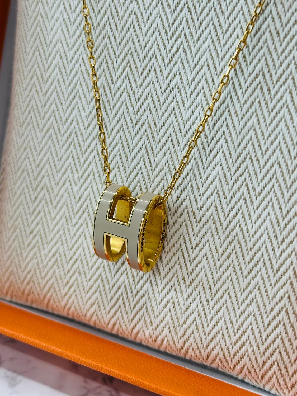 [풀구성] 에르메스 팝아슈 마롱글라세 골드 라지 상품이미지3