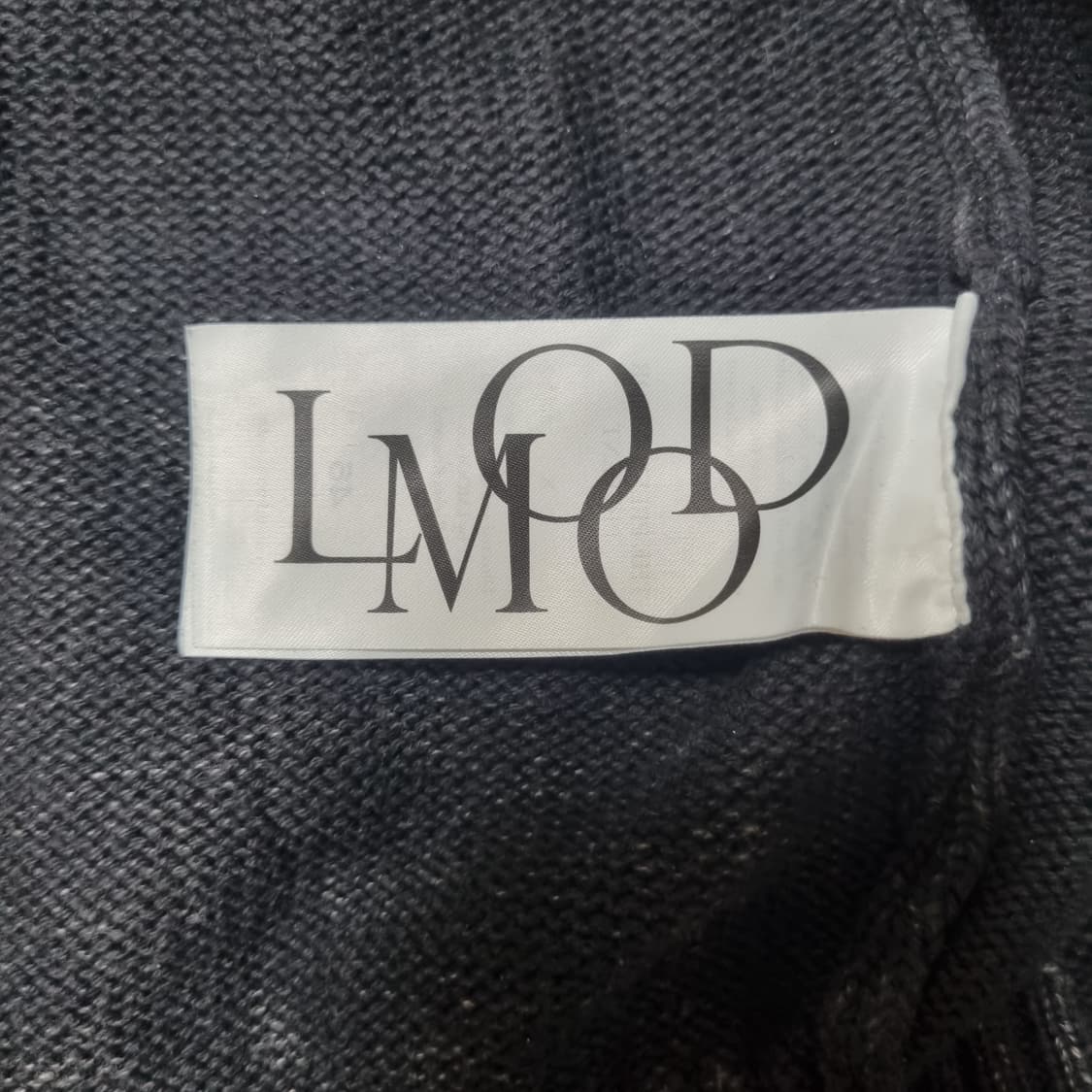 엘무드 피스 다이드 후디 니트 집업 - 스테인 차콜 상품이미지4