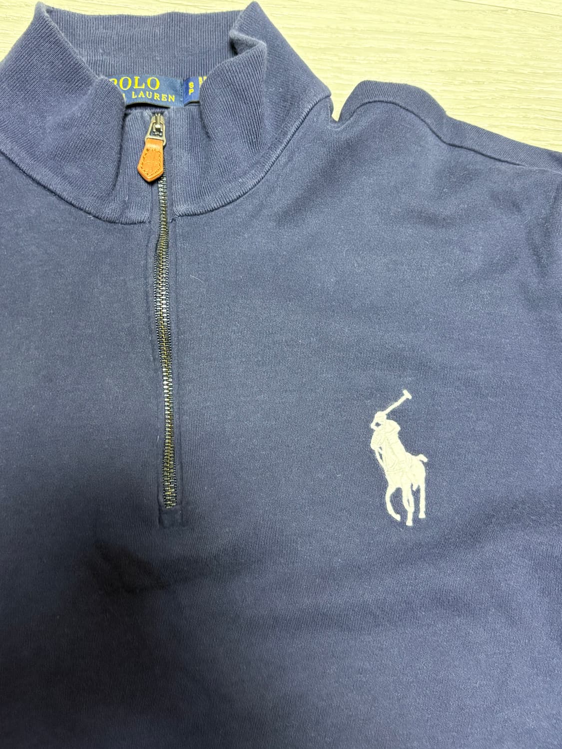 폴로 랄프로렌 네이비 빅포니 반집업 상품이미지3