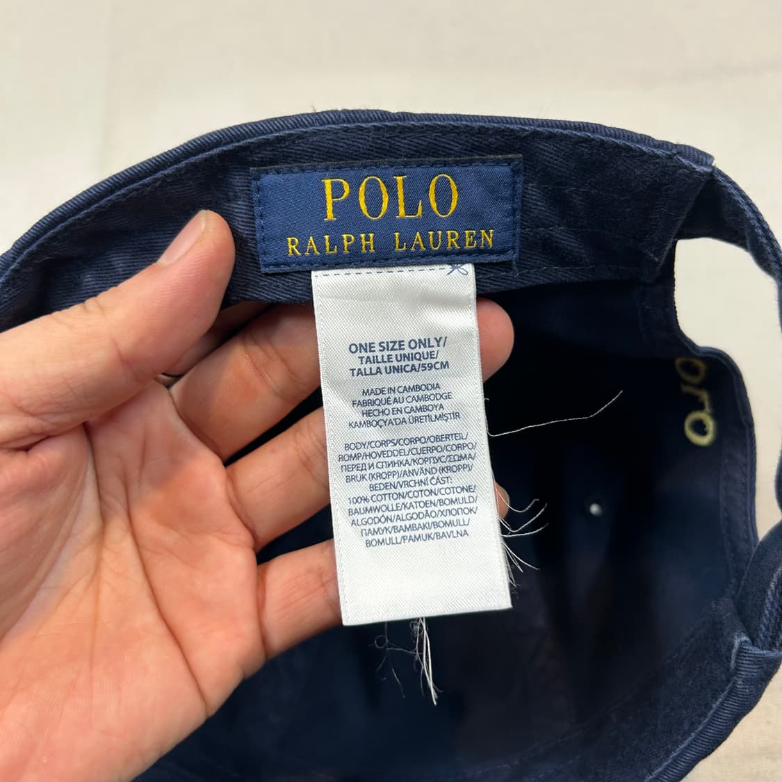 Free) 폴로 랄프로렌 네이비 볼캡 모자 상품이미지7