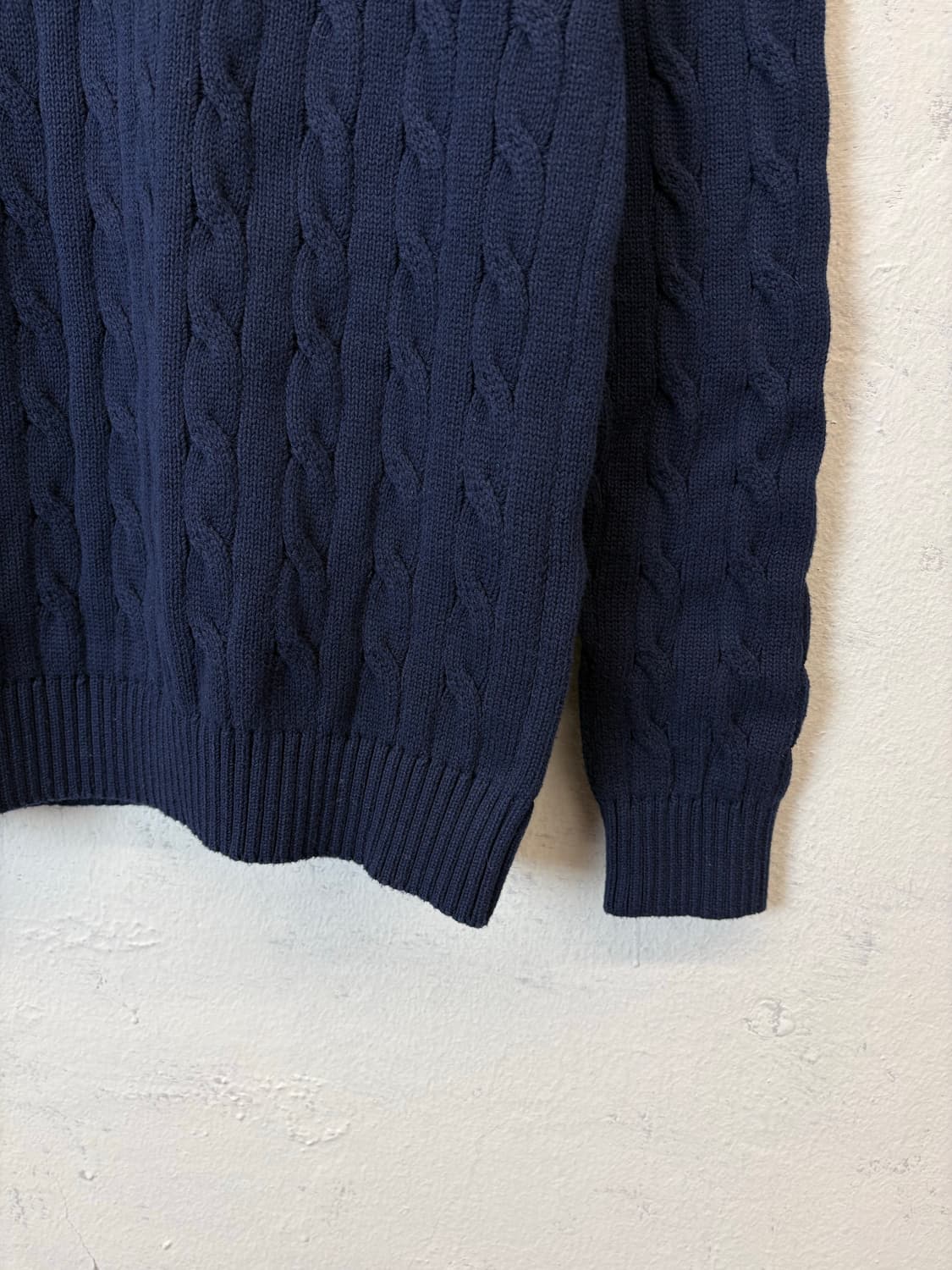 폴로랄프로렌 큐알라벨 네이비 케이블 니트 상품이미지3