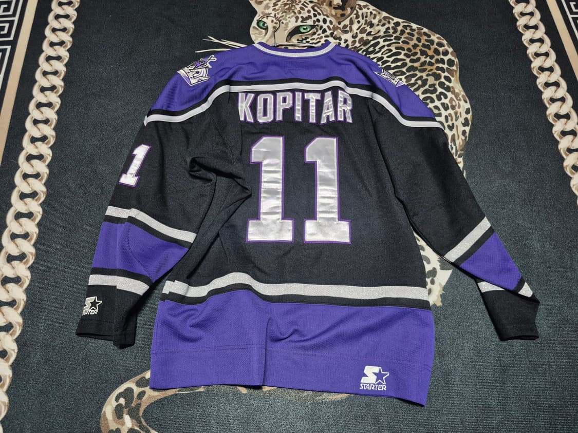 90's 스타터 로스엔젤레스 킹스 올드스쿨 하키 져지 L 상품이미지4