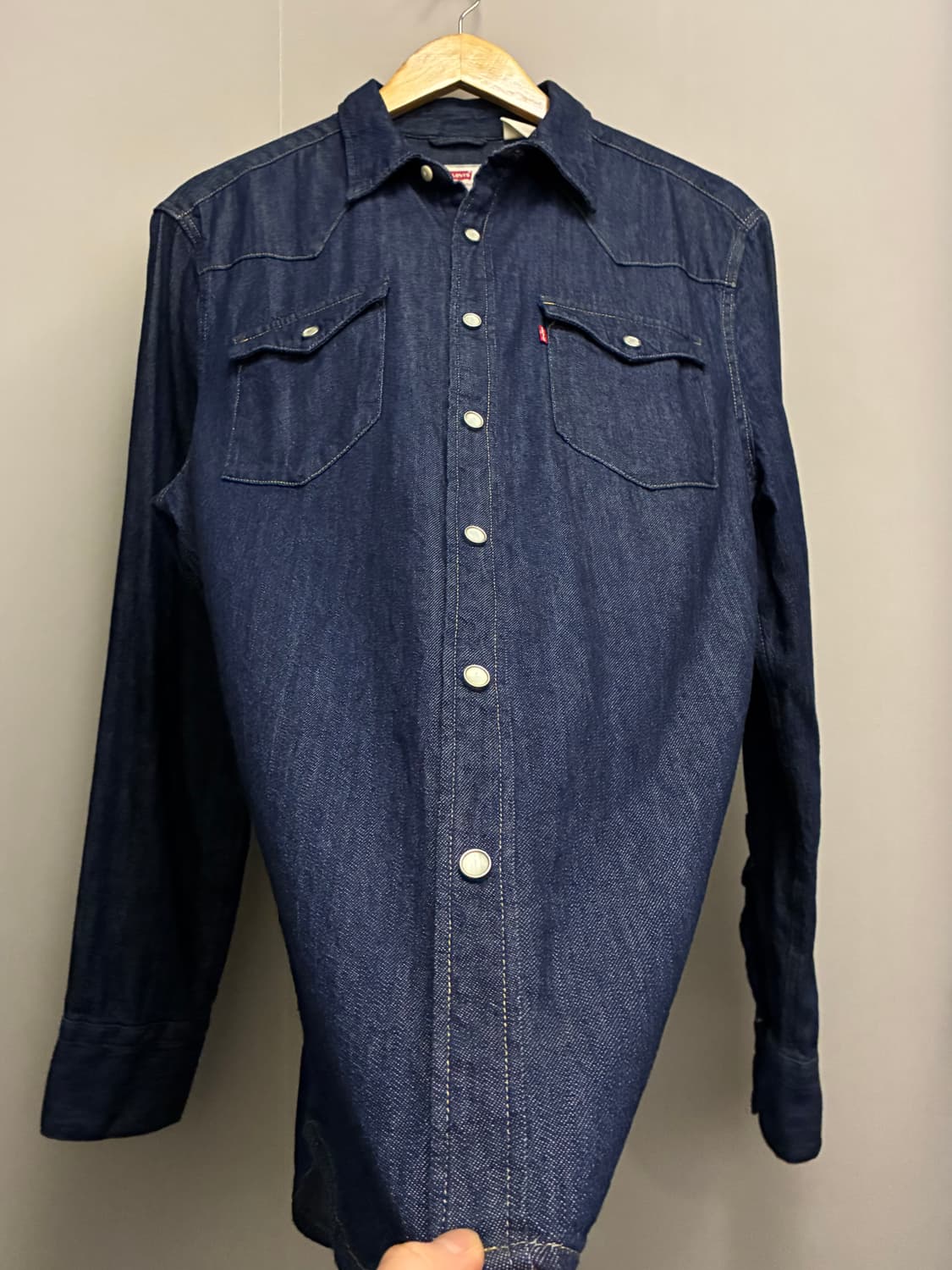 (M)리바이스 데님 투포켓 웨스턴셔츠 데님셔츠 lvc 상품이미지6