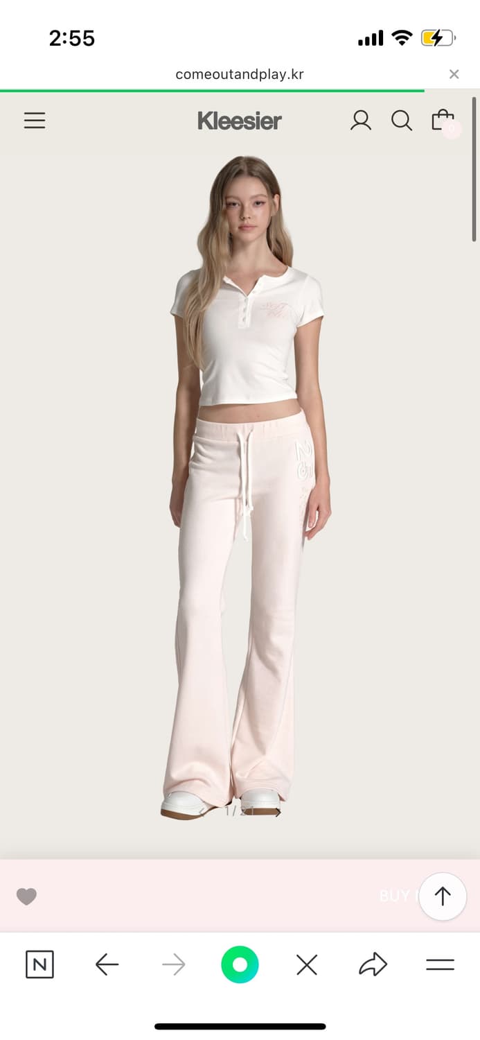 클리시어 25 Soft club straight pants, Pink 상품이미지1