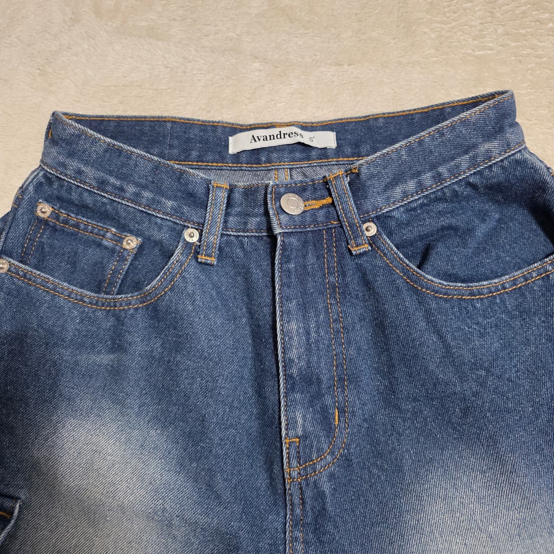 (S)여성 어반드레스 데님 카고 버뮤다 팬츠 반바지 상품이미지2