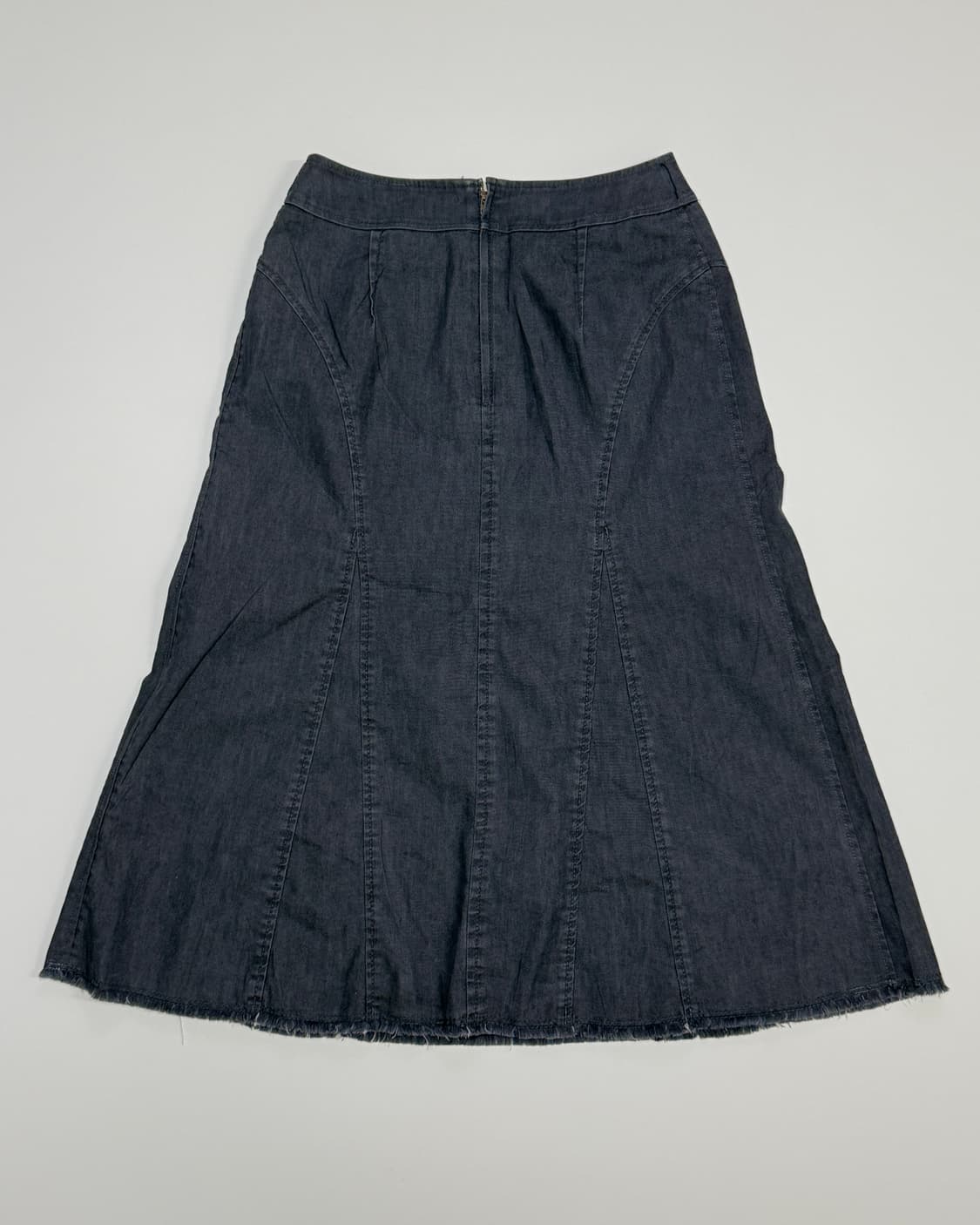 라인 포인트 데님 스커트 상품이미지2