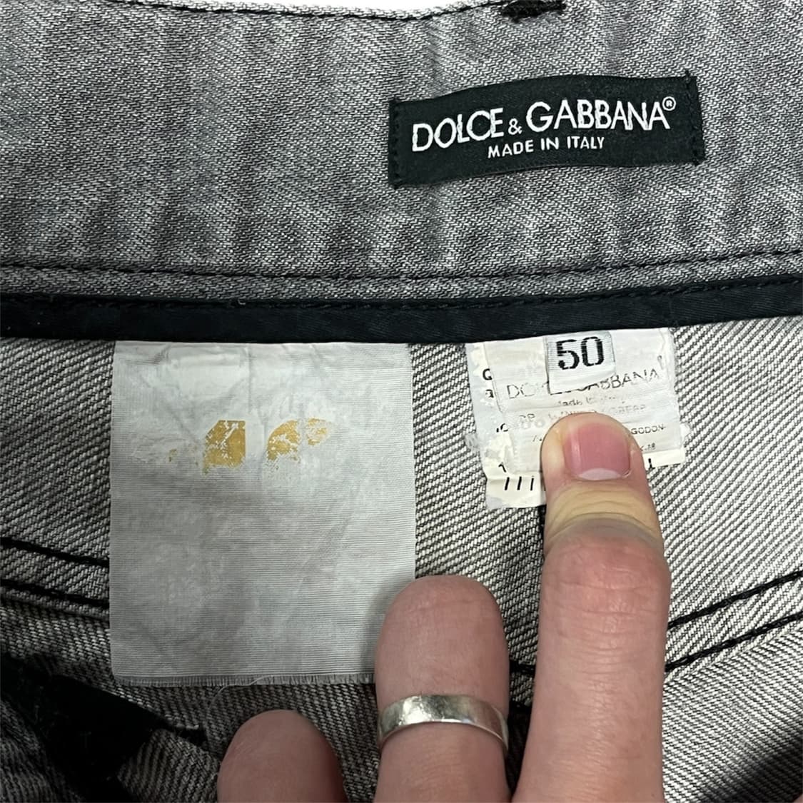 Dolce & Gabbana 디스트로이드 데님 진 워싱 그레이 상품이미지5