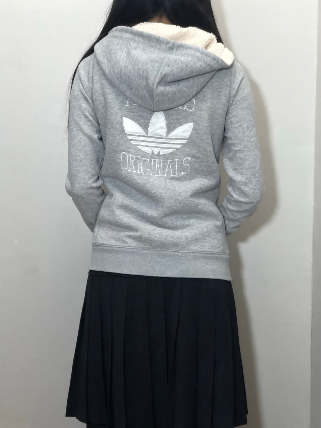 빈티지 아디다스 그레이 파이어버드 후드집업 상품이미지5