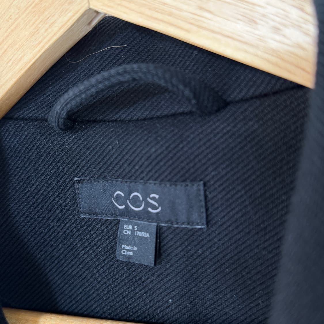 [S] COS 코스 트윌 자켓 블랙 상품이미지8