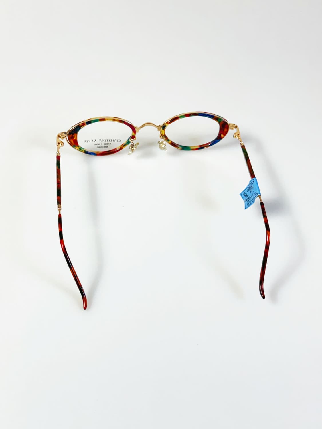 90s CHRISTIAN KEVIN 콤보 오벌 메탈 빈티지 안경 상품이미지5