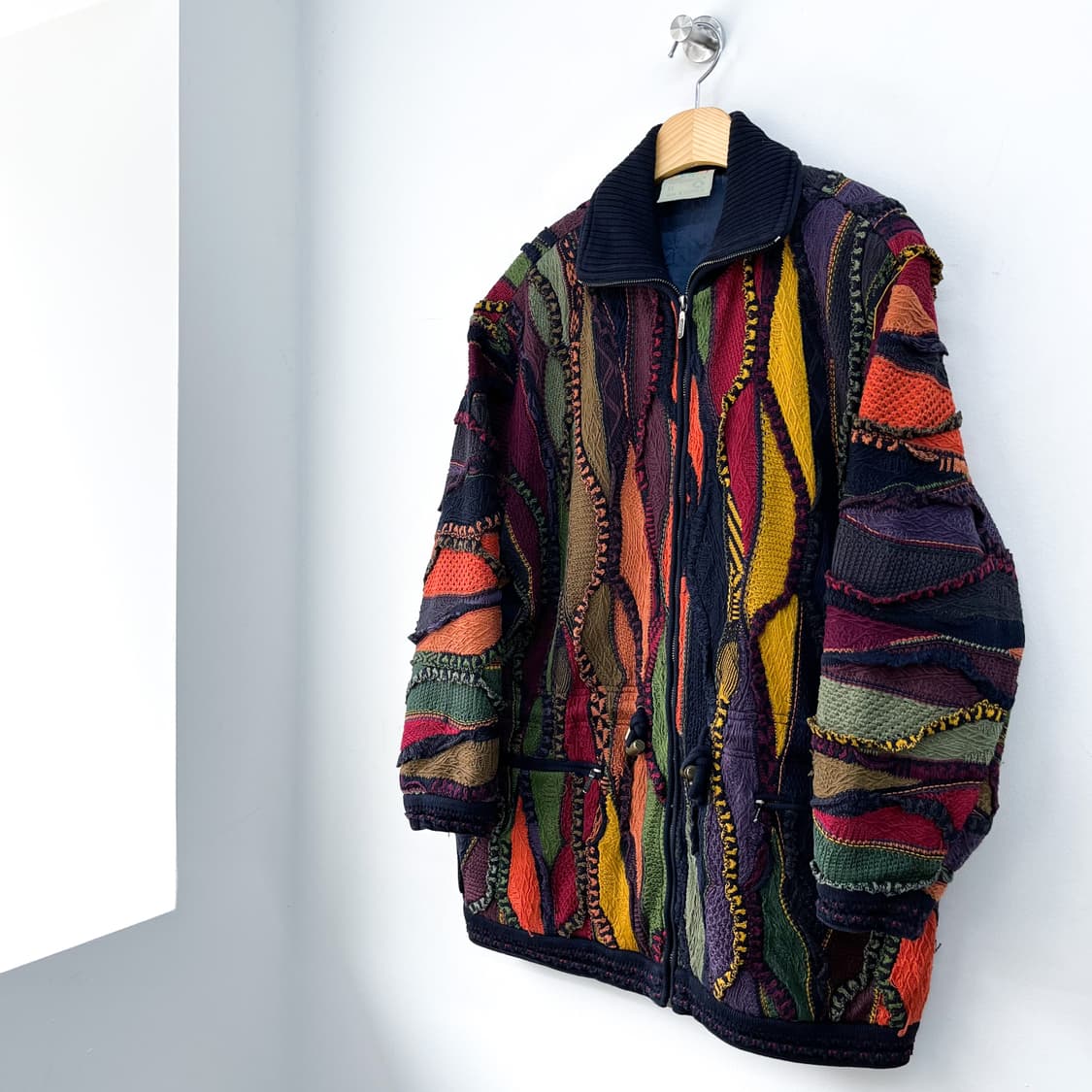 쿠지 오스트레일리아 3D 멀티 케이블 니트 집업 상품이미지3