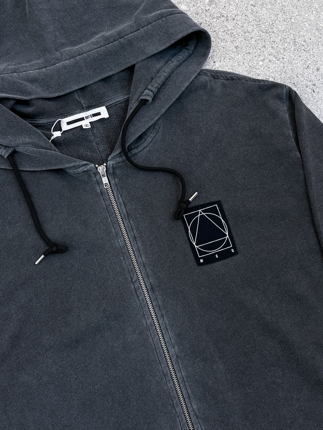 알렉산더 맥퀸 피그먼트 다이드 후드집업 상품이미지4