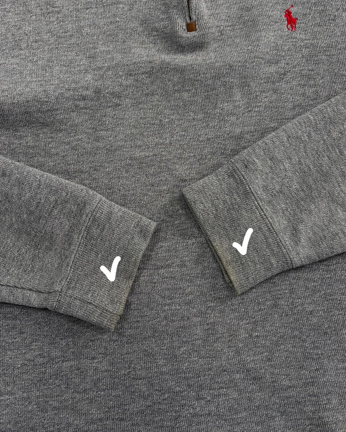 [M]폴로 랄프로렌 그레이 하프집업 코튼 니트 상품이미지10