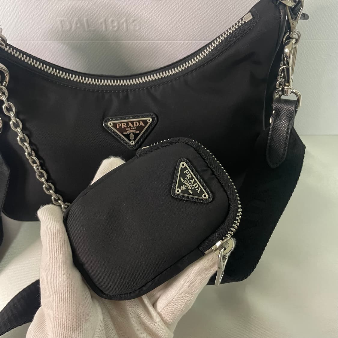 [S급]프라다 리에디션 2005 리나일론 호보백 1bh204 상품이미지5