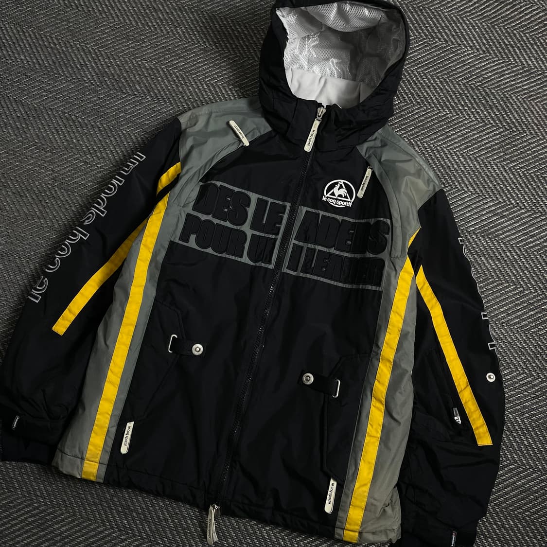 르꼬끄 올드스쿨 레이싱 바람막이 후드 자켓 y 4364 상품이미지1