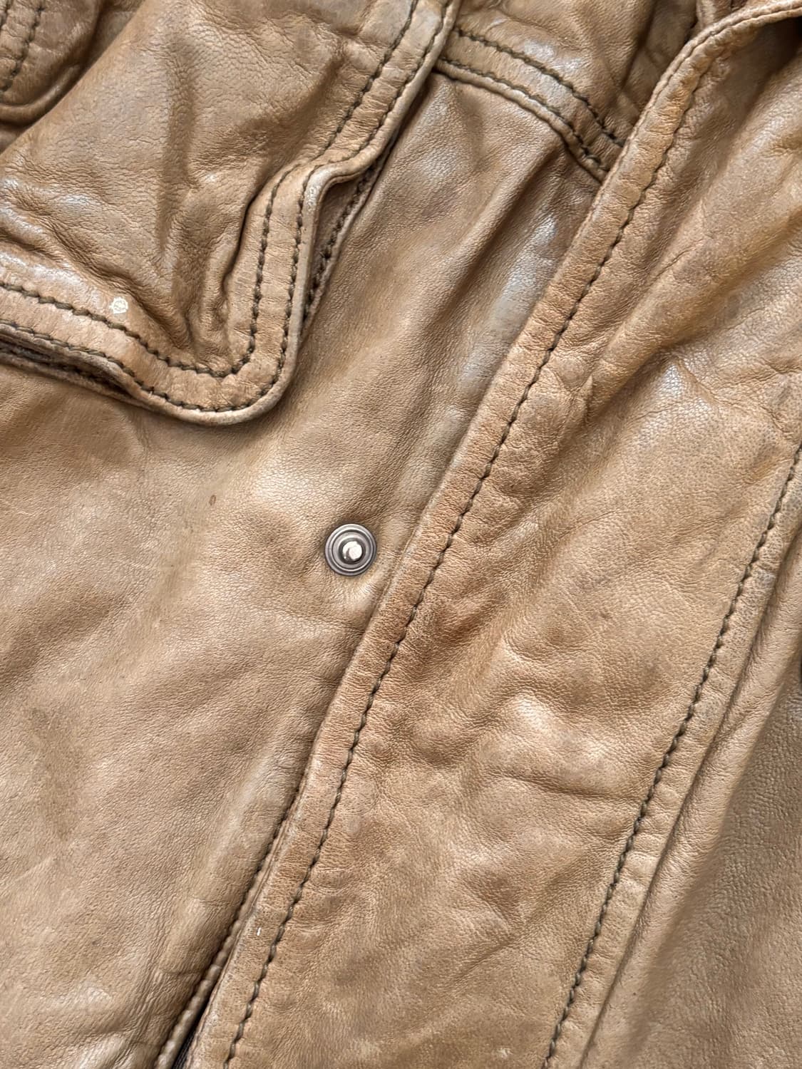 Diesel 디젤 유틸리티 레더 집 자켓 상품이미지8