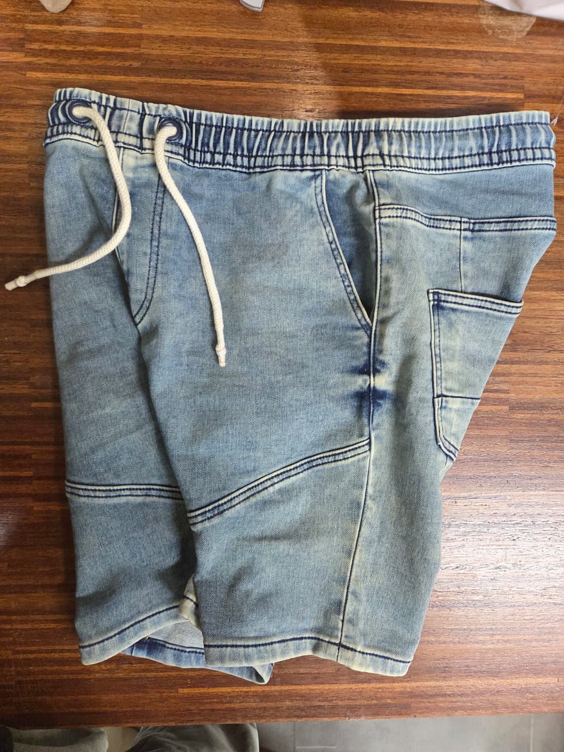 자라 빈티지워싱 베기핏 밴딩 반바지 xl 상품이미지5
