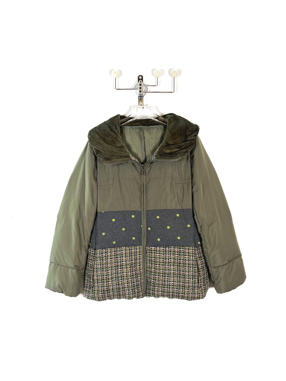 빈티지 패치워크 다운 패딩 자켓 상품이미지5