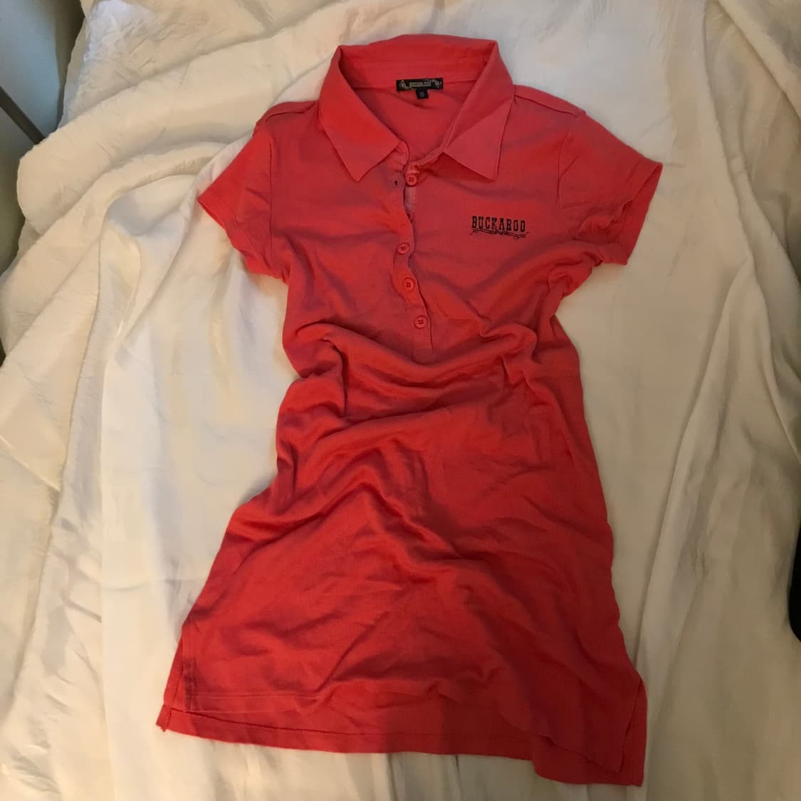 Buckaroo 버커루 갸루 락 펑크 핫핑크 카라티 상품이미지4