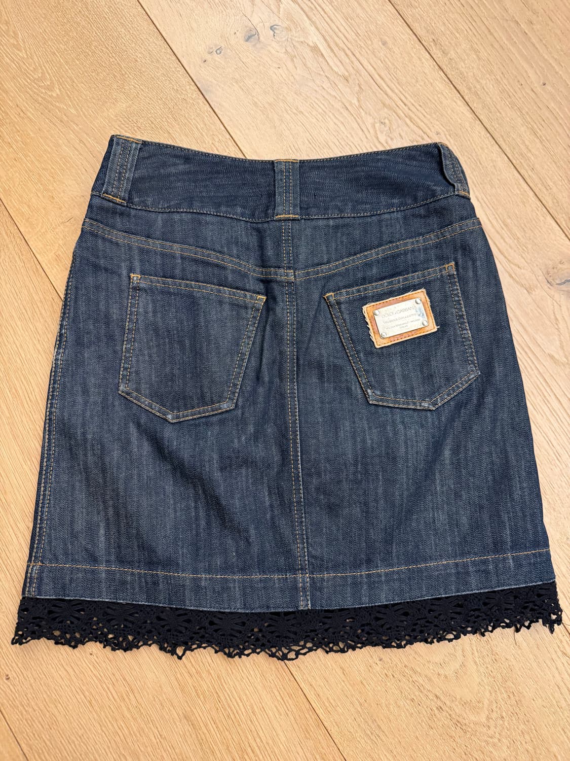 돌체앤가바나 레이스 데님 스커트  상품이미지2