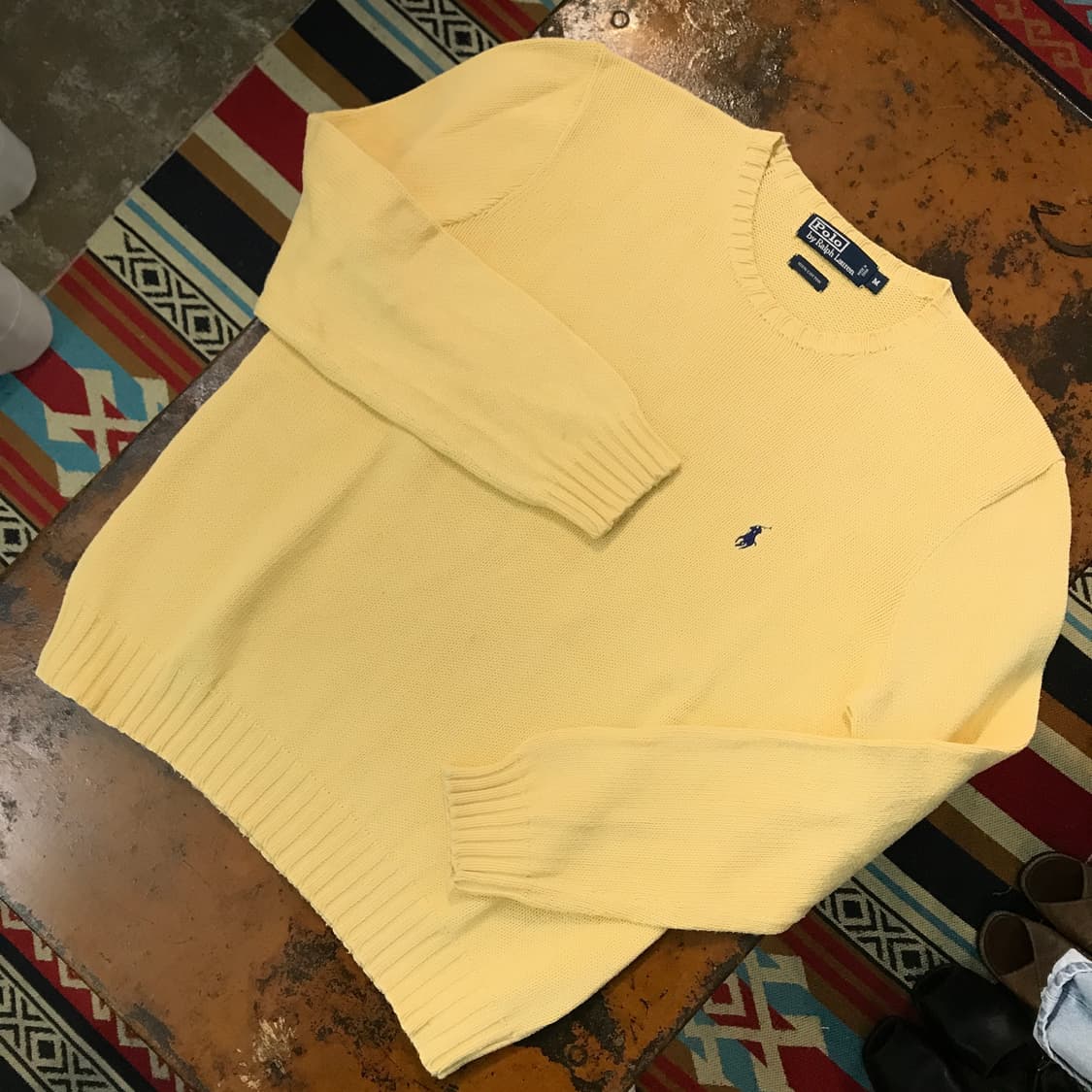 폴로랄프로렌 옐로우 코튼 니트 남성 110 사이즈  상품이미지2