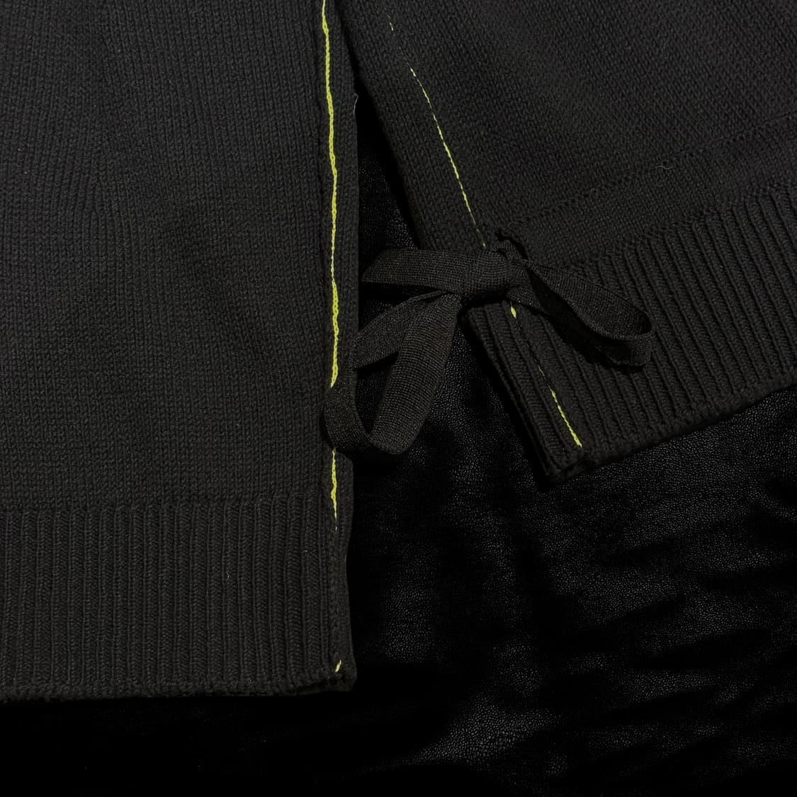 준지 스트랩 니트 블랙 상품이미지4