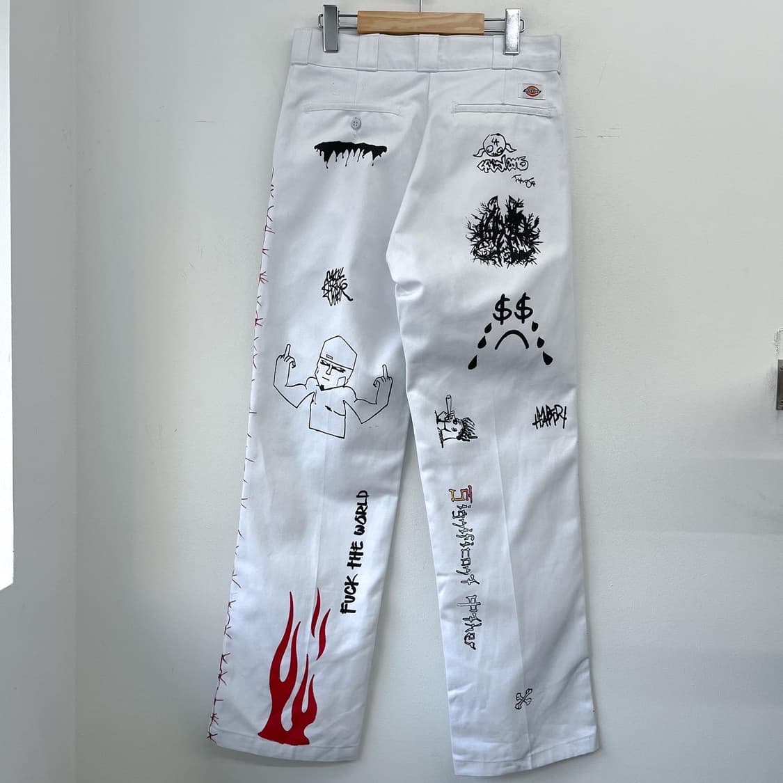 디키즈 874 아트 워크 화이트 치노 팬츠 상품이미지9