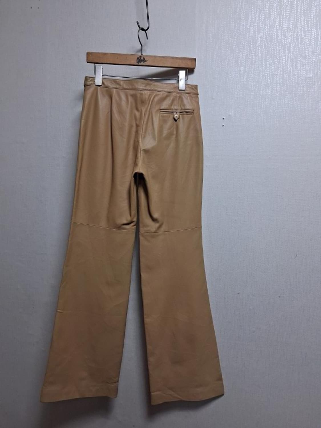 일본빈티지 DKNY 디케이엔와이 여성 양가죽팬츠 리얼 램스킨 안감유 26 상품이미지2