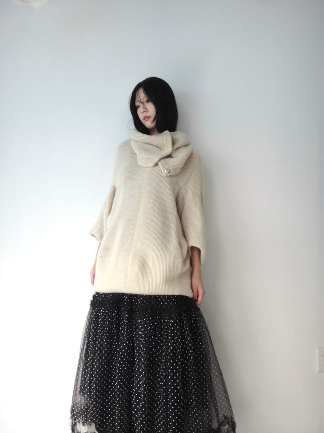 TIME multyway split high neck knit  상품이미지8