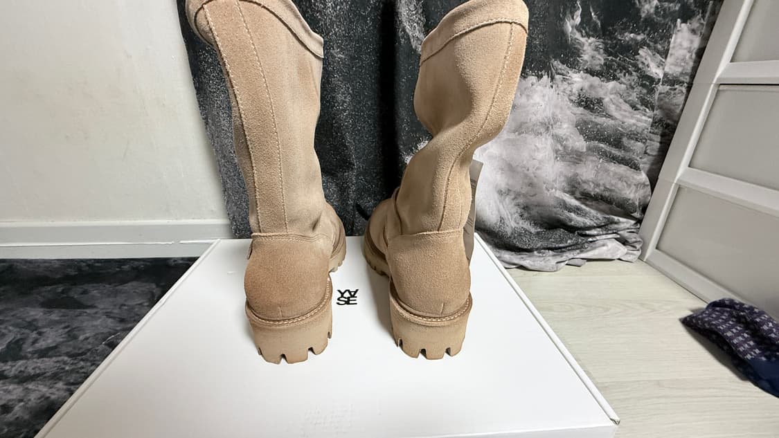 페더 코만도솔 스웨이드 엔지니어부츠 샌드 상품이미지4