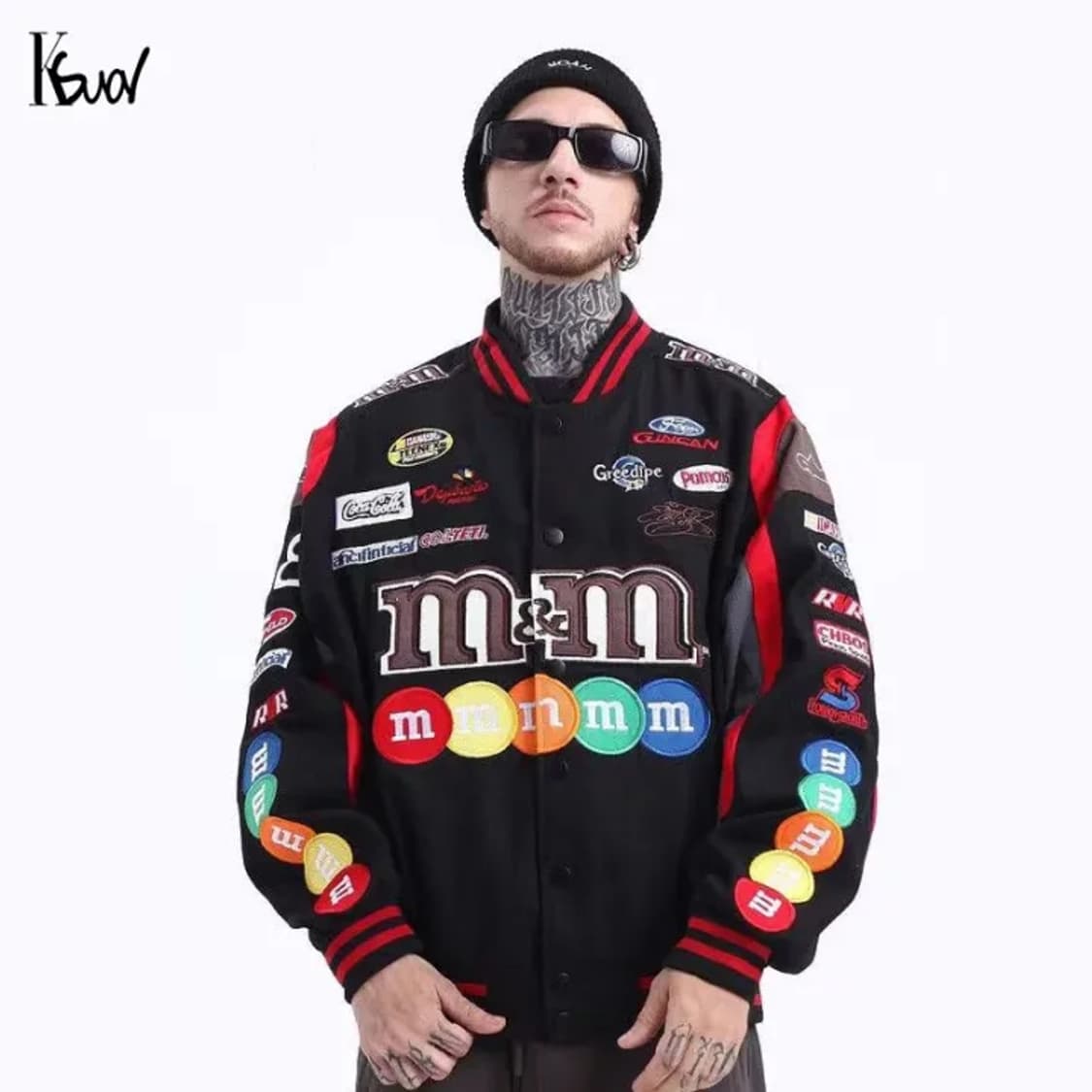 M&M 스트릿 자수패치 레이싱 자켓  상품이미지1